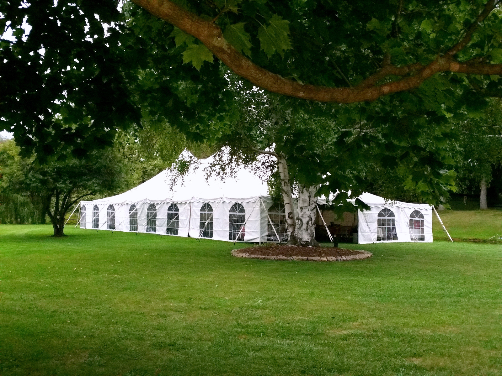 Enclosed Reception tent